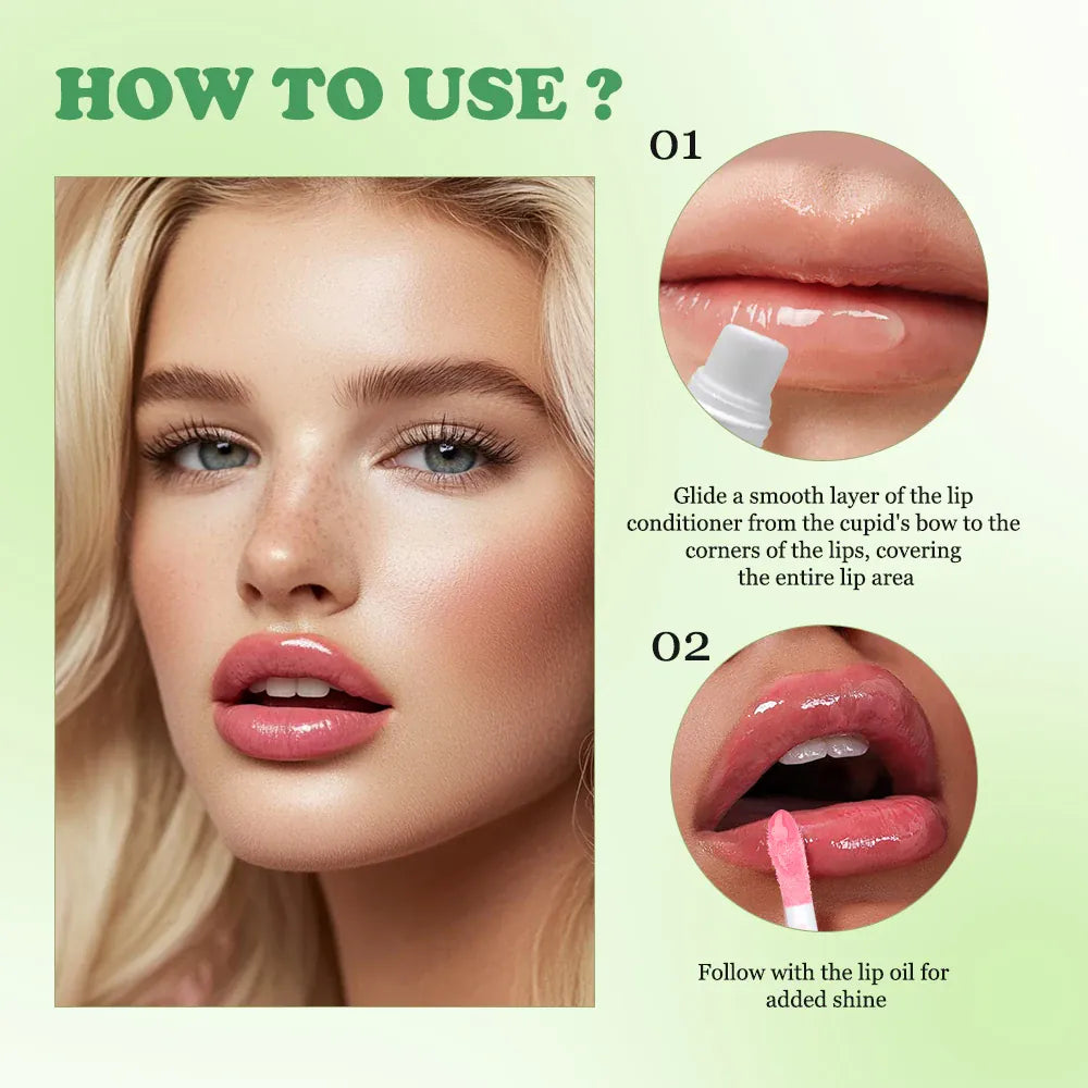 KissICON Lipstick and lip oil KissIcon Lip Oil Lipstick Set Long Lasting Hydration