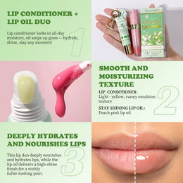 KissICON Lipstick and lip oil KissIcon Lip Oil Lipstick Set Long Lasting Hydration