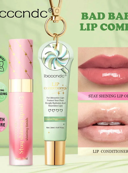 KissICON Lipstick and lip oil KissIcon Lip Oil Lipstick Set Long Lasting Hydration