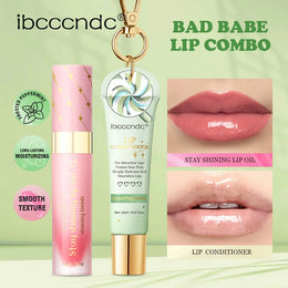 KissICON Lipstick and lip oil KissIcon Lip Oil Lipstick Set Long Lasting Hydration