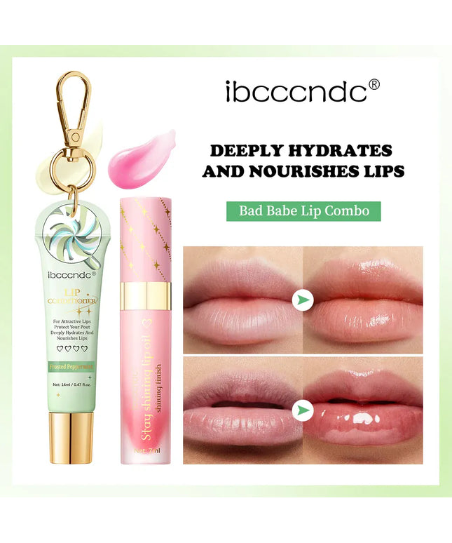 KissICON Lipstick and lip oil KissIcon Lip Oil Lipstick Set Long Lasting Hydration