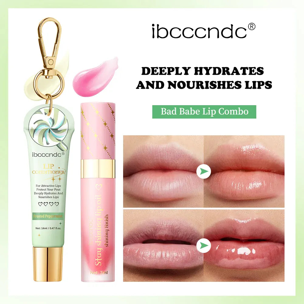 KissICON Lipstick and lip oil KissIcon Lip Oil Lipstick Set Long Lasting Hydration