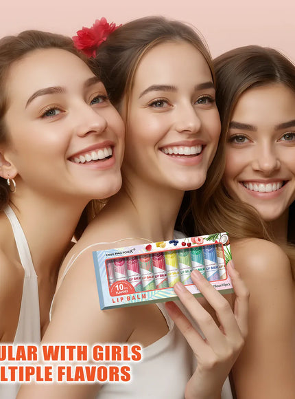 KissICON lipstick KissIcon Lipstick Set 10Pcs - Moisturizing Lip Shine
