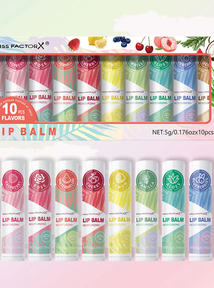 KissICON lipstick KissIcon Lipstick Set 10Pcs - Moisturizing Lip Shine