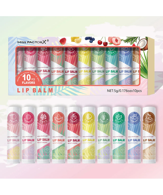 KissICON lipstick KissIcon Lipstick Set 10Pcs - Moisturizing Lip Shine