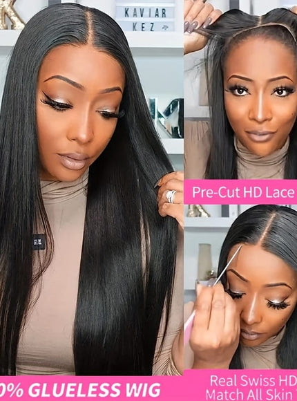 KissICON Long 13x6 Glueless Lace Front Human