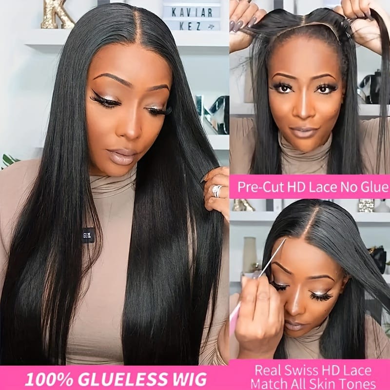 KissICON Long 13x6 Glueless Lace Front Human