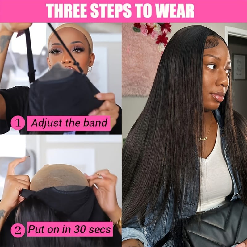 KissICON Long 13x6 Glueless Lace Front Human