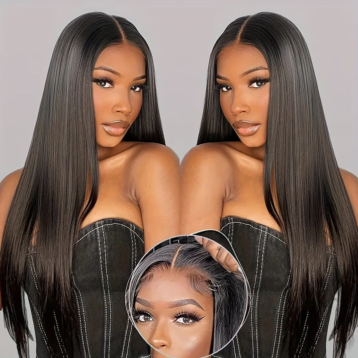 Long 13x6 Glueless Lace Front Human