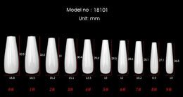 KissICON Long Press On Nails T-shape French Oval Fake
