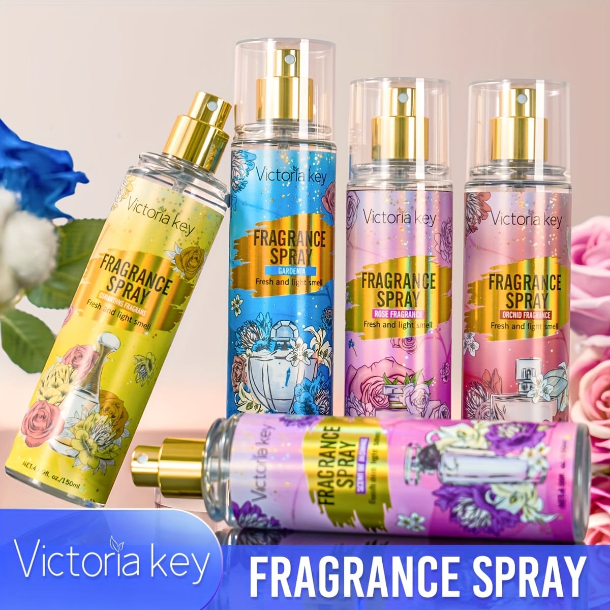 KissICON Longlasting Floral Fruity Elegant 5scent Body