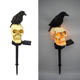 KissICON Look ahead Halloween Outdoor Light Skeleton Ghost Horror Grimace Party Decor for Courtyard Home Holiday Lighting Garden Decoration