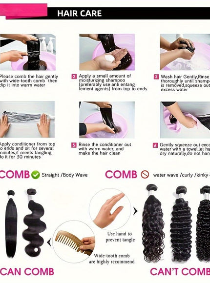 KissICON Loose Wave Brazilian Virgin Hair 3 Bundles Unprocessed