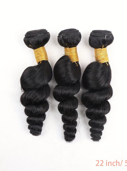 KissICON Loose Wave Brazilian Virgin Hair 3 Bundles Unprocessed