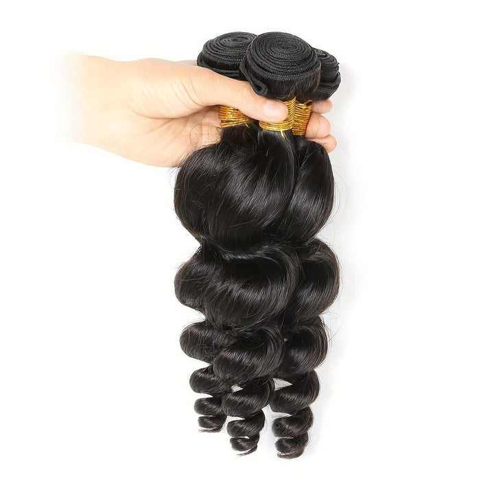 Loose Wave Brazilian Virgin Hair 3 Bundles Unprocessed