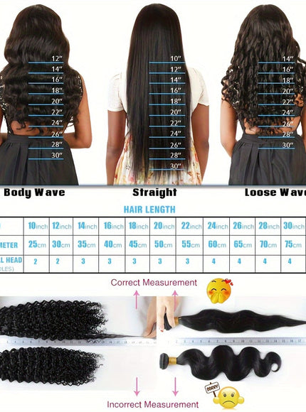 KissICON Loose Wave Bundles Human Hair Brazilian Virgin Bra