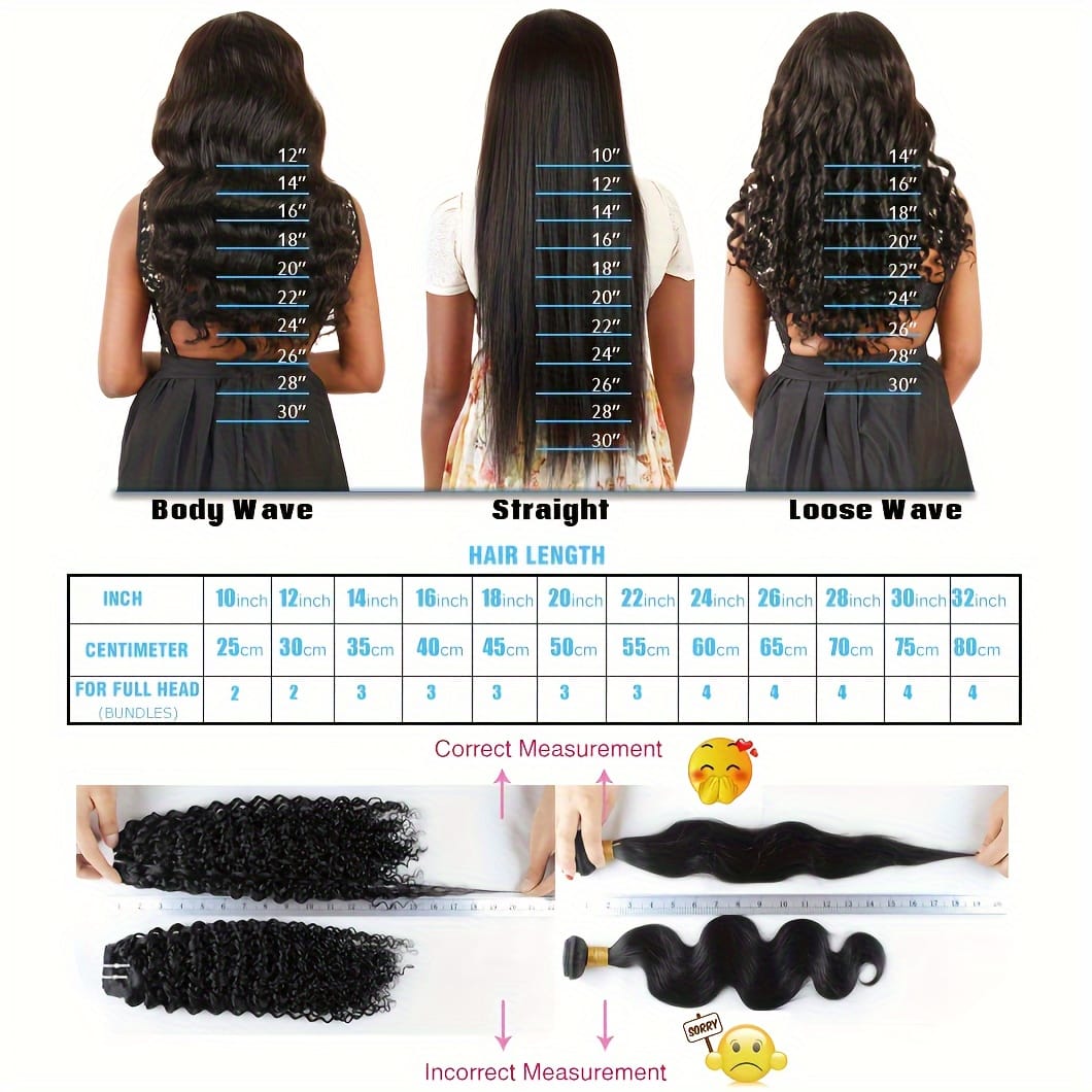 KissICON Loose Wave Bundles Human Hair Brazilian Virgin Bra