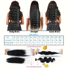 KissICON Loose Wave Bundles Human Hair Brazilian Virgin Bra