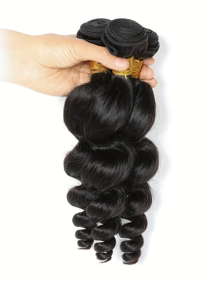 KissICON Loose Wave Bundles Human Hair Brazilian Virgin Bra