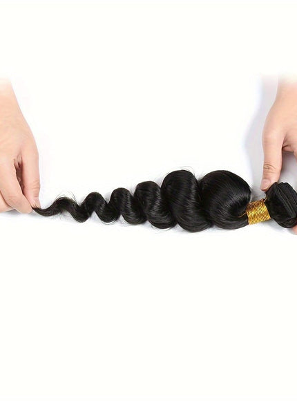 KissICON Loose Wave Bundles Human Hair Brazilian Virgin Bra