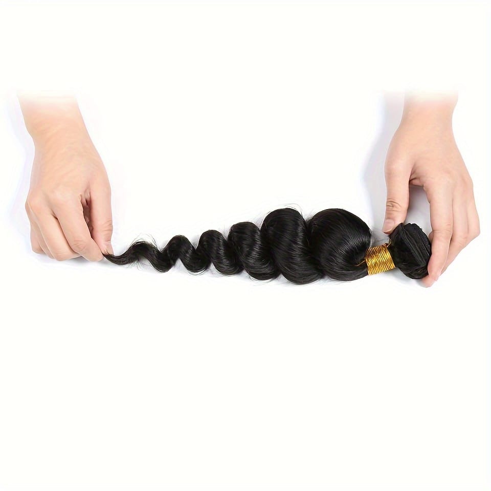 KissICON Loose Wave Bundles Human Hair Brazilian Virgin Bra