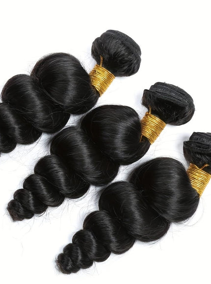KissICON Loose Wave Bundles Human Hair Brazilian Virgin Bra