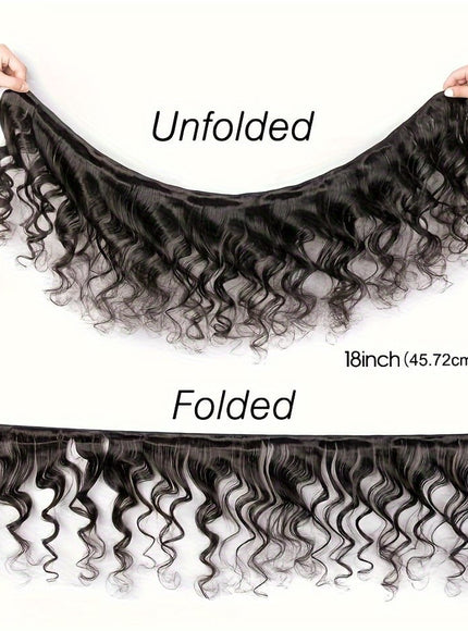 KissICON Loose Wave Bundles Human Hair Brazilian Virgin Bra