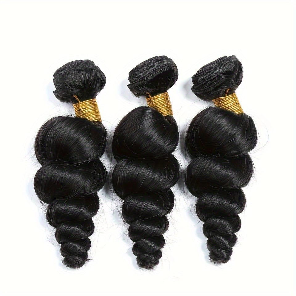 KissICON Loose Wave Bundles Human Hair Brazilian Virgin Bra