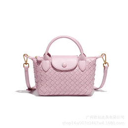 KissICON Lotus pollen 1 Woven Small Jiaozi Texture Popular Advanced Shoulder
