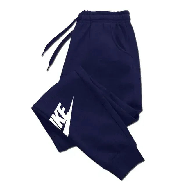 KissICON LQQ417 / S Men's printed pants, autumn and winter men's and women's running pants, sportswear and casual pants, fitness and gym sportswear