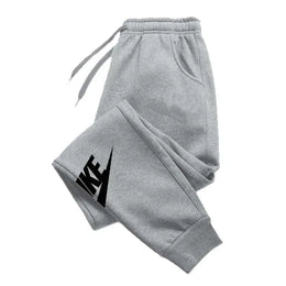 KissICON LQQ420 / L Men's printed pants, autumn and winter men's and women's running pants, sportswear and casual pants, fitness and gym sportswear