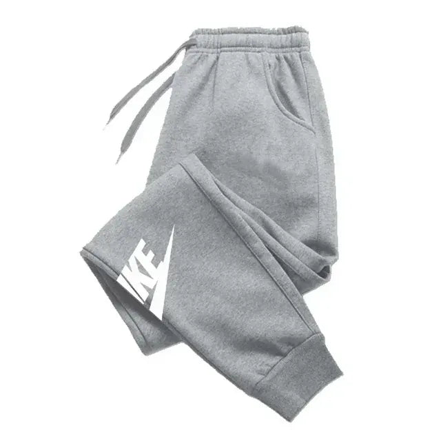 KissICON LQQ421 / S Men's printed pants, autumn and winter men's and women's running pants, sportswear and casual pants, fitness and gym sportswear