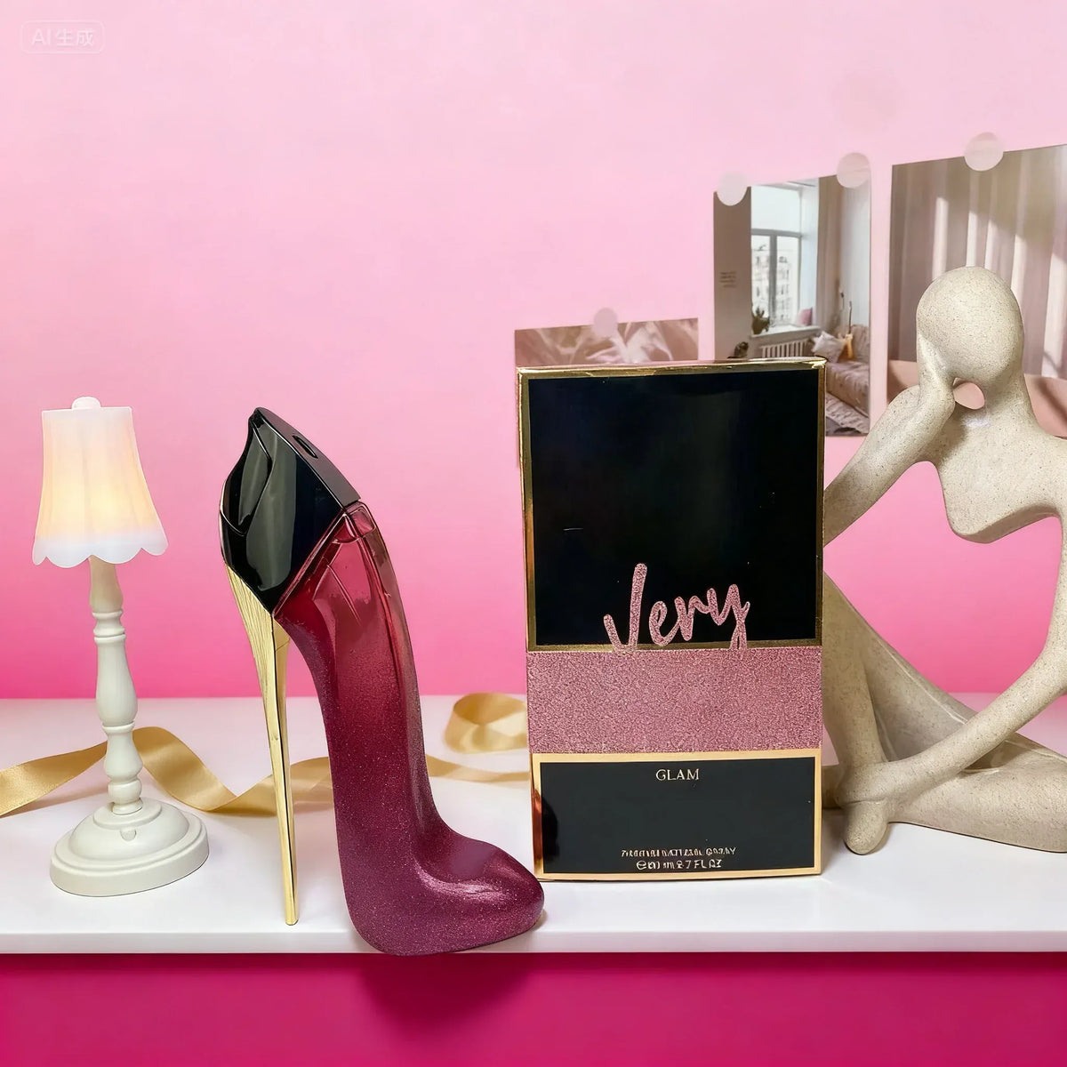 KissICON Lux Floral High Heel Bottle Perfume For Women