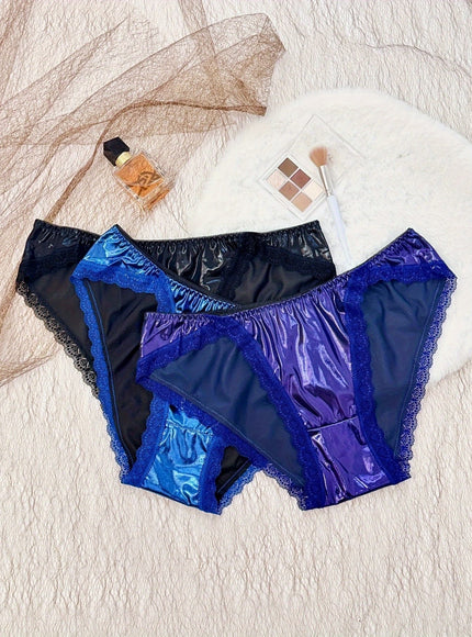 KissICON Luxe Lace Panties 3pack Shiny Curve