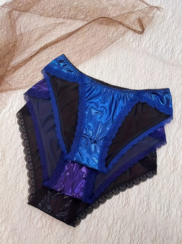 KissICON Luxe Lace Panties 3pack Shiny Curve