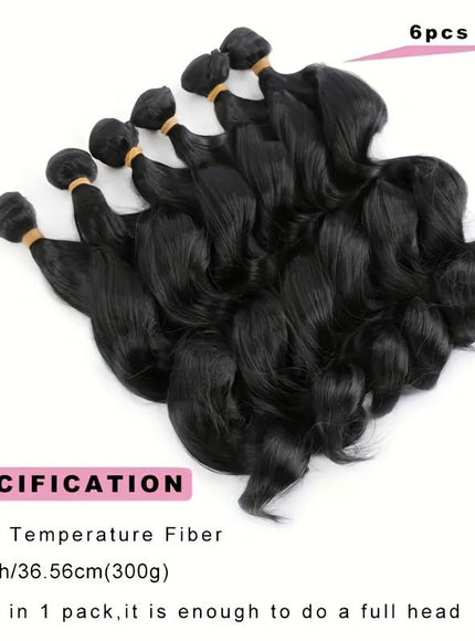 KissICON Luxurious Double Weft Hair Extensions 14 Inch Loose