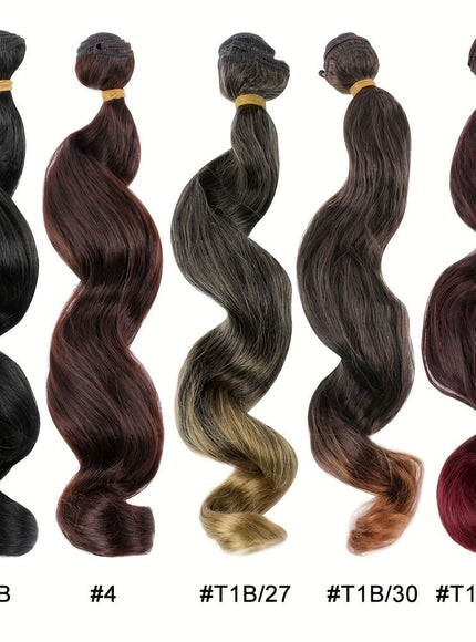 KissICON Luxurious Double Weft Hair Extensions 14 Inch Loose