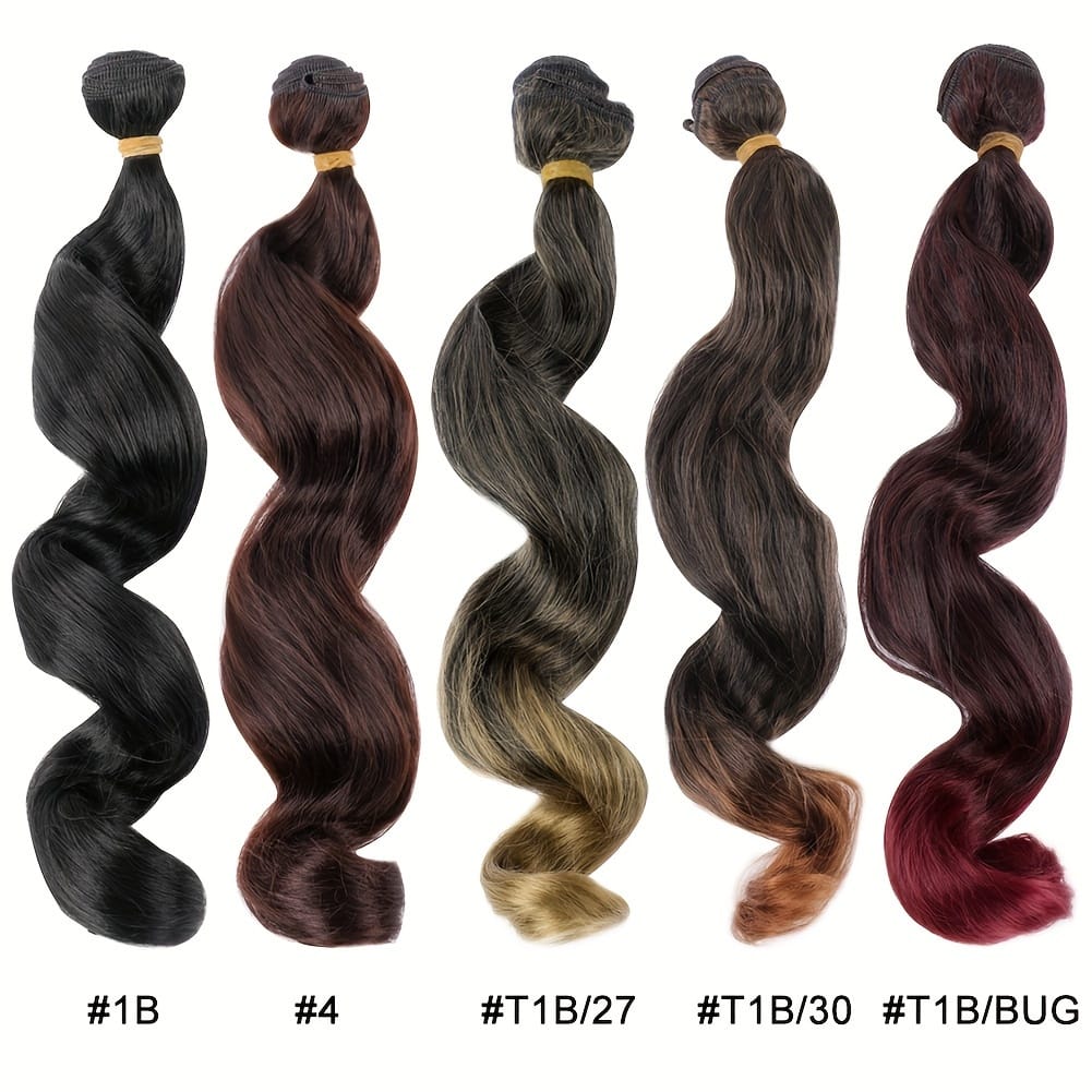 KissICON Luxurious Double Weft Hair Extensions 14 Inch Loose