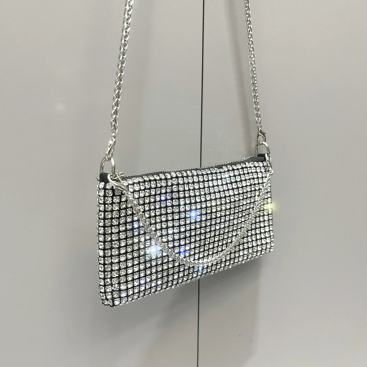 Dropshipman Luxury Designer Rhinestones Clutch Purse Bag for women handle bag Shoulder Bag Purse