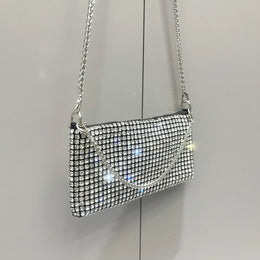 Dropshipman Luxury Designer Rhinestones Clutch Purse Bag for women handle bag Shoulder Bag Purse