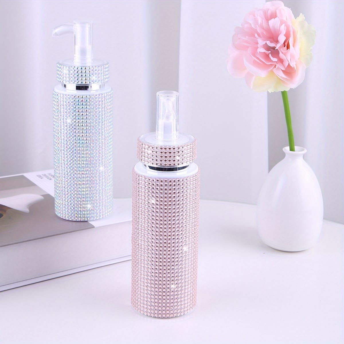 jkthpu-45 Luxury Diamond 200ml Dispenser Bottle for Lotions  Soaps
