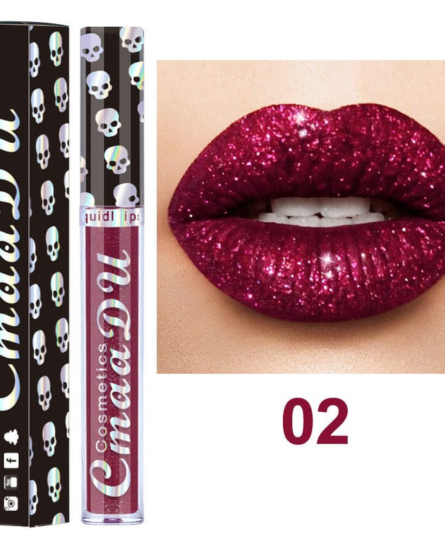 KissICON 💋 Luxury Laser Skull Lipstick Waterproof LongLasting Color