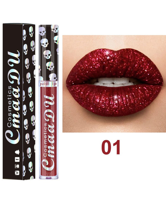 KissICON 💋 Luxury Laser Skull Lipstick Waterproof LongLasting Color
