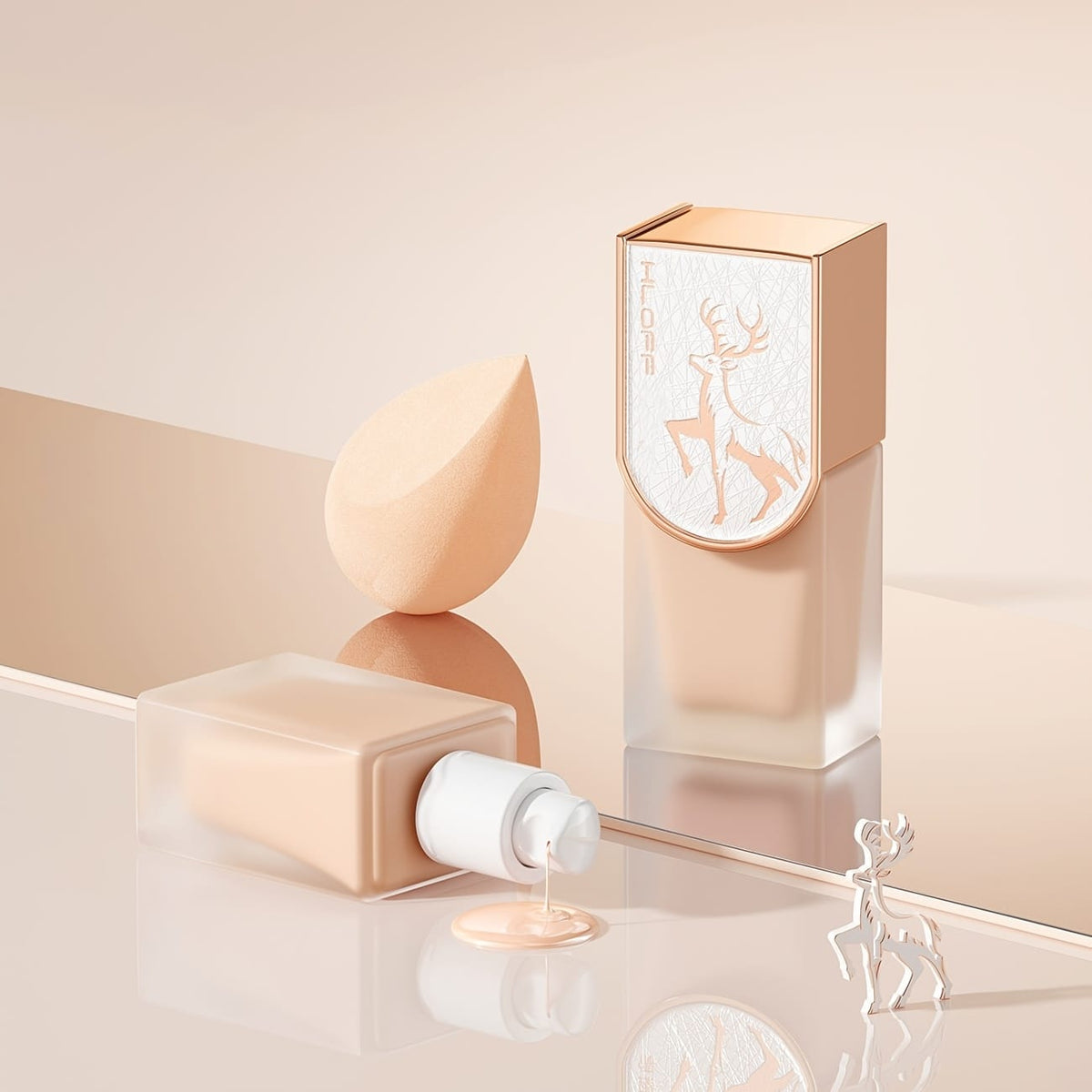 KissICON Luxury Makeup & Skincare Set with Tools KissIcon Rose Gold Makeup Gift Set - For