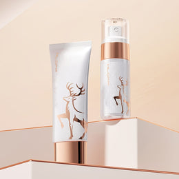 KissICON Luxury Makeup & Skincare Set with Tools KissIcon Rose Gold Makeup Gift Set - For