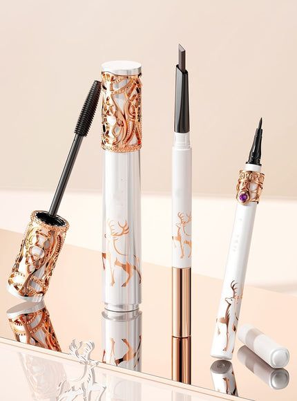 KissICON Luxury Makeup & Skincare Set with Tools KissIcon Rose Gold Makeup Gift Set - For