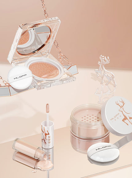 KissICON Luxury Makeup & Skincare Set with Tools KissIcon Rose Gold Makeup Gift Set - For