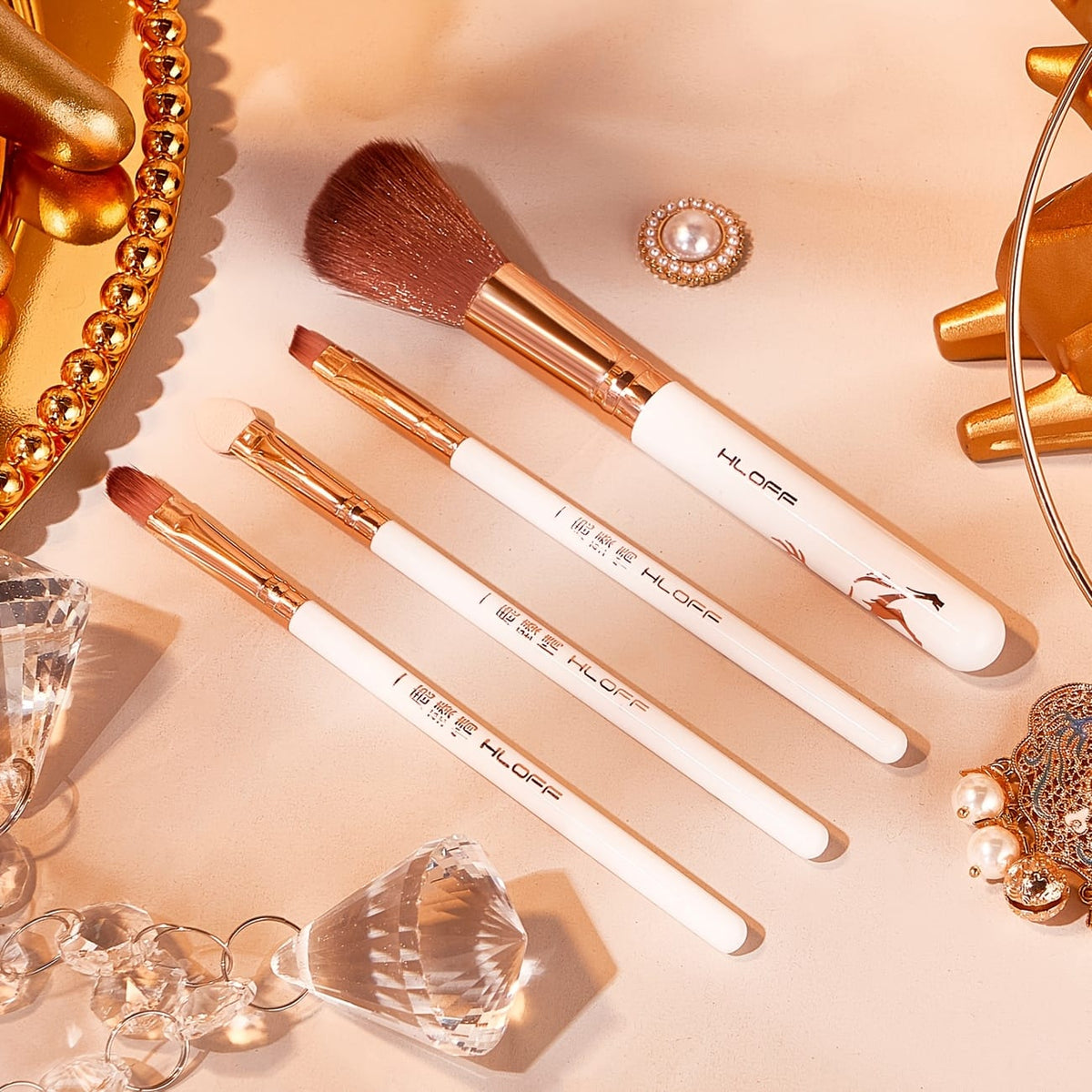 KissICON Luxury Makeup & Skincare Set with Tools KissIcon Rose Gold Makeup Gift Set - For