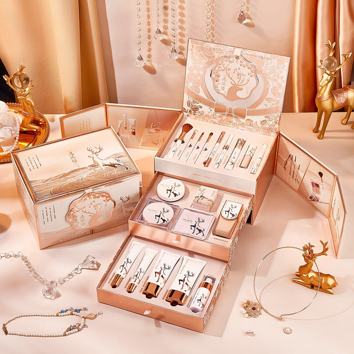 KissIcon Rose Gold Makeup Gift Set - For