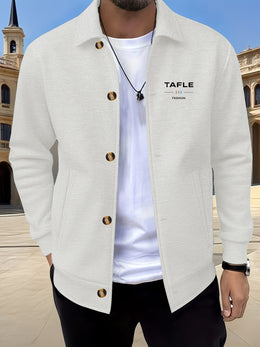 KissICON Luxury Waffle Knit Lapel Jacket Smart Casual Menswear